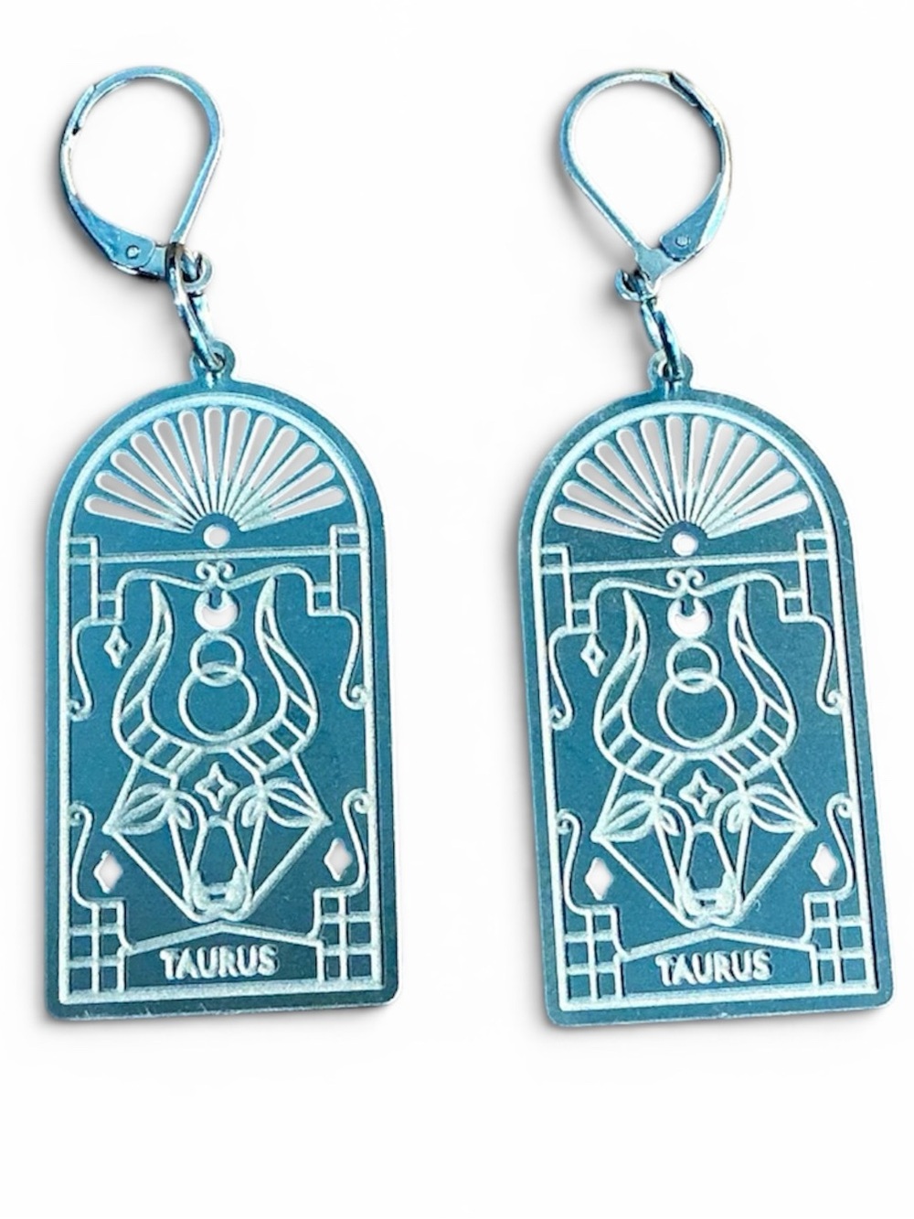 🆕Taurus Zodiac Laser Etched Earrings